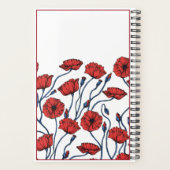 Aangepaste popy Flower Bouquet Planner (Achterkant)