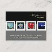 Aangepaste portfolio visitekaartjes foto's sjabloo (Achterkant)