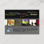 Aangepaste portfolio visitekaartjes foto's sjabloo (Voorkant)