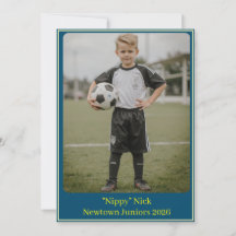 Aangepaste Portret Foto Voetbal Verjaardagsfeest U