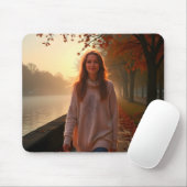 Aangepaste Portret van Haar – Een Speciale Cadeau Muismat (Met muis)