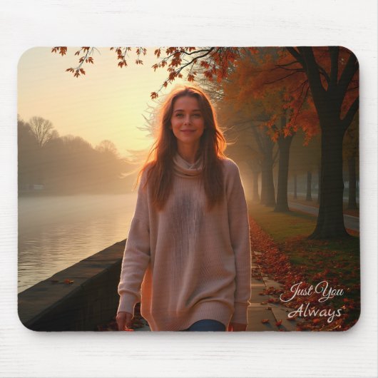 Aangepaste Portret van Haar – Een Speciale Cadeau Muismat (Voorkant)