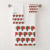 Aangepaste PORTUGAL FLAG Bad Handdoek (Insitu)