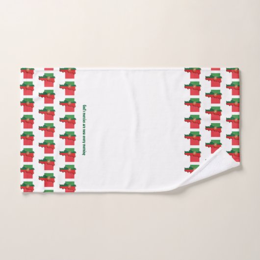 Aangepaste PORTUGAL FLAG Bad Handdoek (Handdoek)
