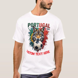 Aangepaste Portugal Nationaal Voetbalelftal Fan T-shirt