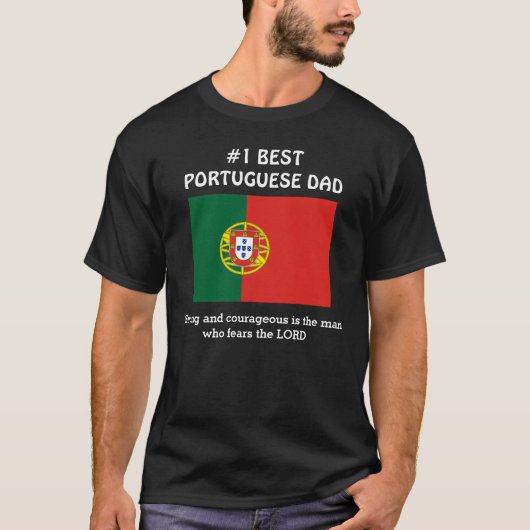 Aangepaste PORTUGESE DAD T-shirt (Voorkant)