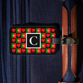 Aangepaste Portugese vlag - Portugese aangepaste t Bagagelabel