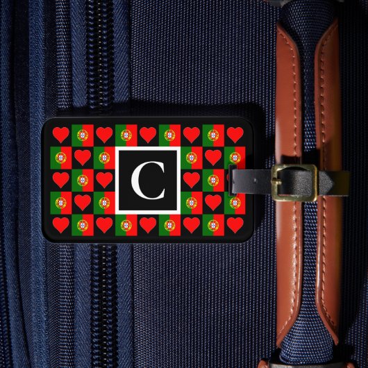 Aangepaste Portugese vlag - Portugese aangepaste t Bagagelabel (Voorkant Insitu 4)