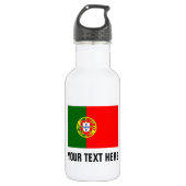 Aangepaste Portugese waterflessen met vlag Waterfles (Voorkant)