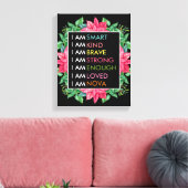 Aangepaste positieve effecten voor kinderen canvas afdruk (Insitu (Woonkamer))