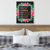 Aangepaste positieve effecten voor kinderen canvas afdruk (Insitu (Slaapkamer))