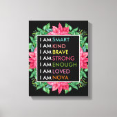 Aangepaste positieve effecten voor kinderen canvas afdruk (Voorkant)