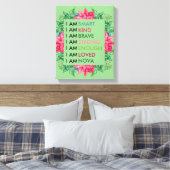 Aangepaste positieve effecten voor kinderen canvas afdruk (Insitu (Slaapkamer))