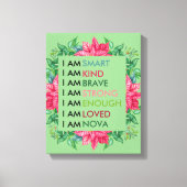 Aangepaste positieve effecten voor kinderen canvas afdruk (Voorkant)