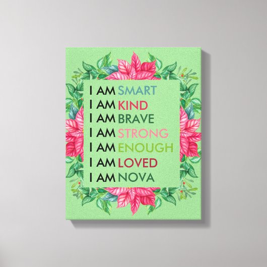 Aangepaste positieve effecten voor kinderen canvas afdruk (Voorkant)