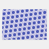 Aangepaste Positieve Vibes, Blauwe Bloemen Kwaad O Inpakpapier Vel (Voorkant 2)