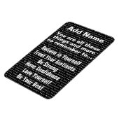 Aangepaste positieve woorden bevestigen magneet (Linkerzijde)