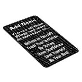 Aangepaste positieve woorden bevestigen magneet (Rechterzijde)