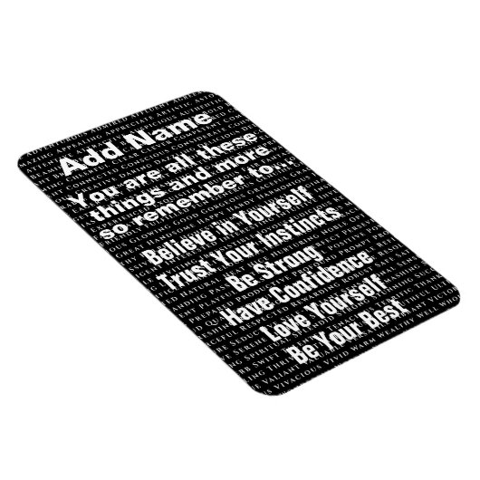 Aangepaste positieve woorden bevestigen magneet (Rechterzijde)