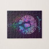 Aangepaste positieve woorden Bevestiging Naam toev Legpuzzel (Horizontaal)