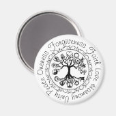 Aangepaste positieve woorden magneet (Voorkant / Achterkant)