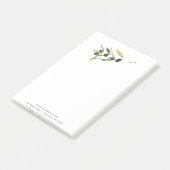 Aangepaste Post Het Notities Waterverf Olive Branc Post-it® Notes (Schuin)