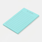Aangepaste Post-it® notes aanbieden | Aqua 4x6 (Schuin)