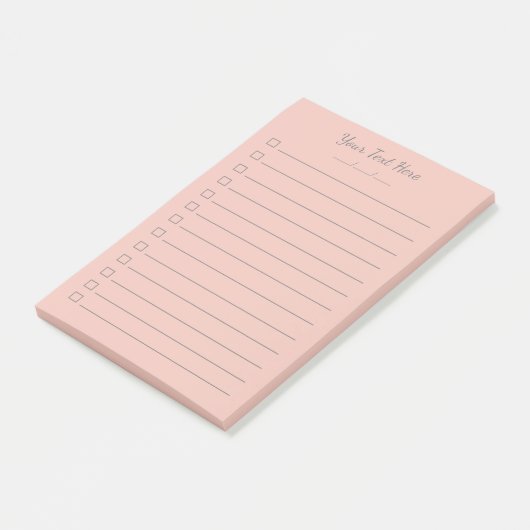 Aangepaste Post-it® notes aanbieden | Koraalgrijs (Schuin)