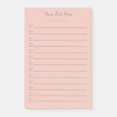 Aangepaste Post-it® notes aanbieden | Koraalgrijs (Voorkant)