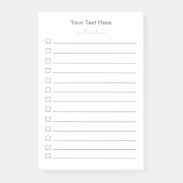 Aangepaste Post-it® notes aanbieden | Witte 4x6