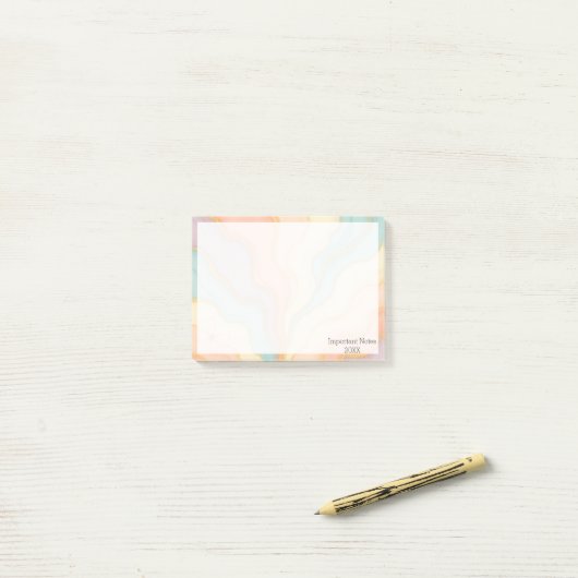 Aangepaste Post-it Notes met bewerkbare tekst (Op bureau)