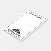 Aangepaste Post-it® notes met logo voor bergpieken (Schuin)