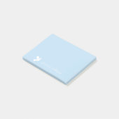 Aangepaste Post-it® notes met witte doven (Schuin)