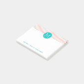Aangepaste Post-it® notes Monogrammen (Schuin)