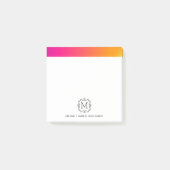 Aangepaste Post-it® notes Monogrammen (Voorkant)