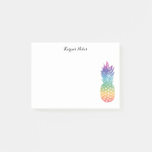Aangepaste Post-it® notes tropische anananasappele (Voorkant)