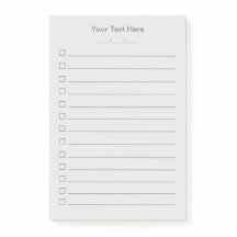 Aangepaste Post-it® notes voor takenlijst | Grijs