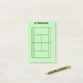 Aangepaste Post-it® notes voor tennisspeler en -co (Op bureau)