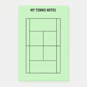 Aangepaste Post-it® notes voor tennisspeler en -co