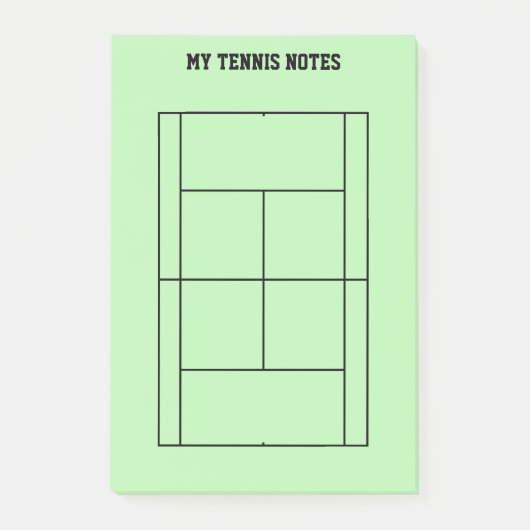 Aangepaste Post-it® notes voor tennisspeler en -co (Voorkant)