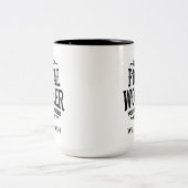 Aangepaste postarbeider in ruste tweekleurige koffiemok (Center)