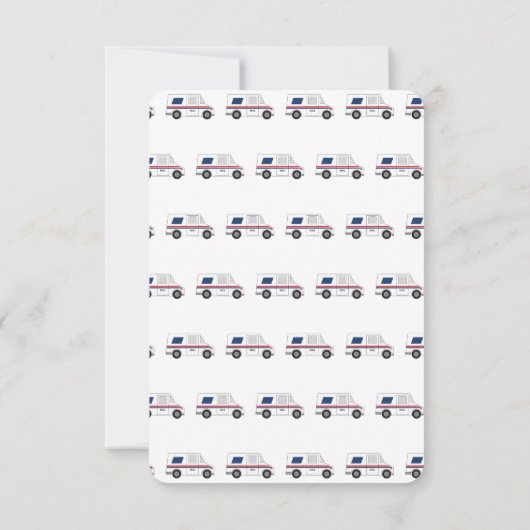 Aangepaste postbode bedankkaart (Achterkant)