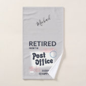 Aangepaste Postbode Pensioen Mailman Grappig Bad Handdoek (Handdoek)