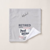 Aangepaste Postbode Pensioen Mailman Grappig Bad Handdoek (Wasdoekje)