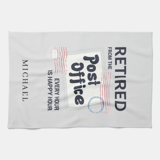 Aangepaste postboontroeping Mailman Theedoek (Horizontaal)