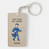 Aangepaste postbrief voor Retro Mailman Sleutelhanger (achterkant)