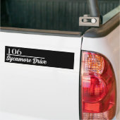 Aangepaste postbusnummer- en adreslabelletters bumpersticker (Op Truck)