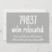 Aangepaste postcode Details toevoegen We zijn verh Aankondiging (Voorkant)