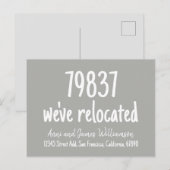 Aangepaste postcode Details toevoegen We zijn verh Feestdagenkaart (Voorkant / Achterkant)