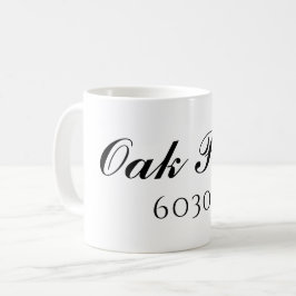Aangepaste postcode-Mok Koffiemok